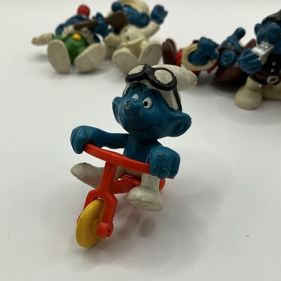 Vintage 80-90’s Smurf Mini Sculpture Collectible Decorations - Picture 2 of 16